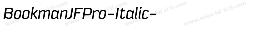 BookmanJFPro-Italic字体转换