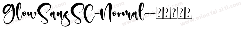 GlowSansSC-Normal-字体转换