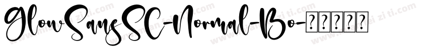 GlowSansSC-Normal-Bo字体转换