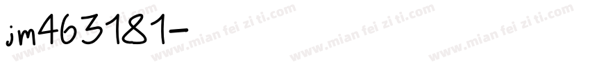 jm463181字体转换
