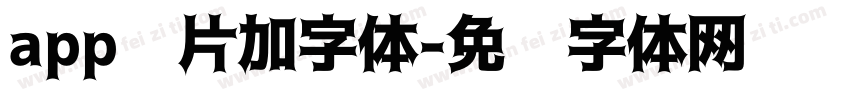 app图片加字体字体转换