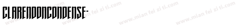 ClarendonCondense字体转换