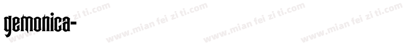 gemonica字体转换