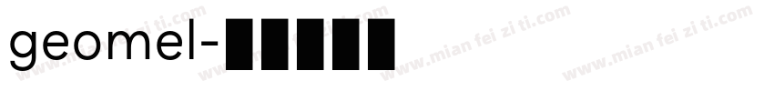 geomel字体转换