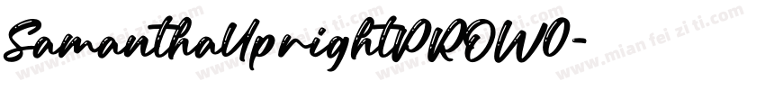SamanthaUprightPROW0字体转换