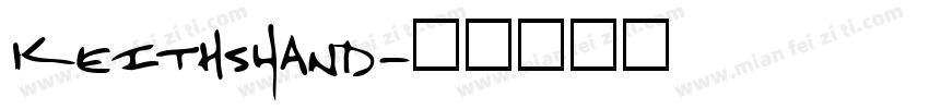 KeithsHand字体转换