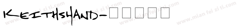 KeithsHand字体转换