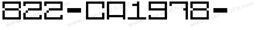 822-CA1978字体转换