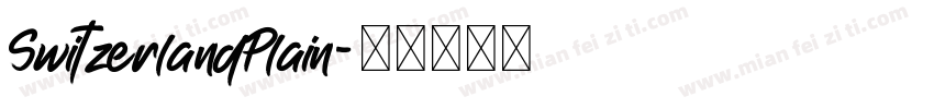 SwitzerlandPlain字体转换