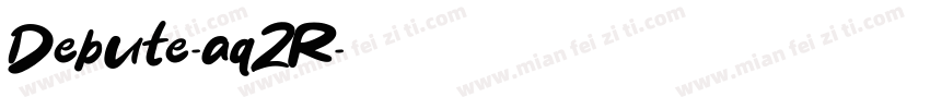 Debute-aqZR字体转换