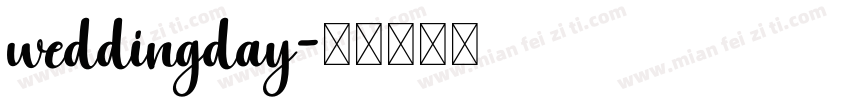 weddingday字体转换