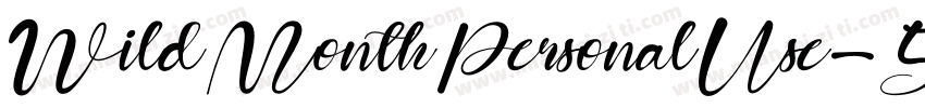 WildMonthPersonalUse-51xrG字体转换