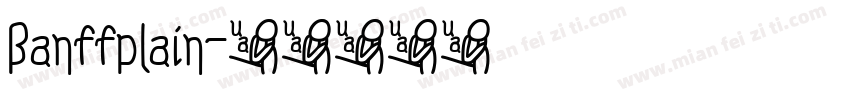 Banffplain字体转换