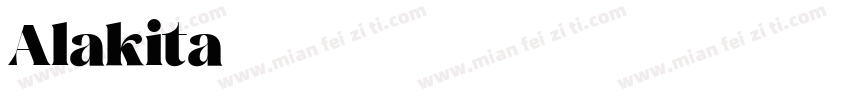 Alakita字体转换