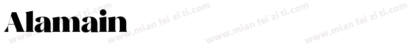 Alamain字体转换