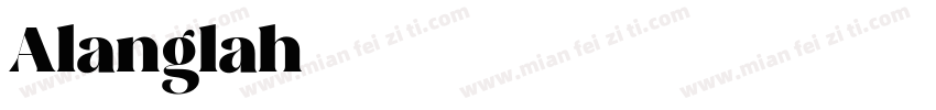 Alanglah字体转换