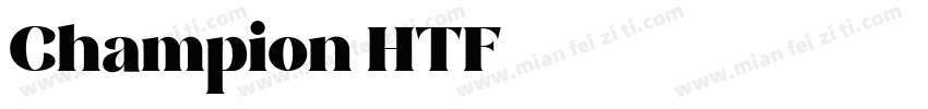 Champion-HTF-5字体转换