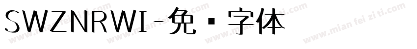 SWZNRWI字体转换