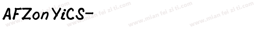 AFZonYiCS字体转换