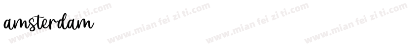 amsterdam字体字体转换