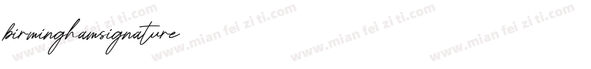 birminghamsignature字体转换