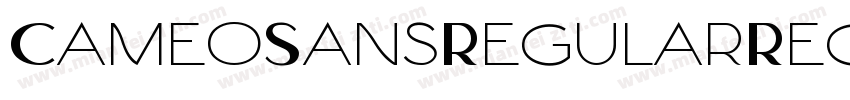 CameoSansRegularRegular字体转换