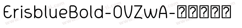 ErisblueBold-OVZwA字体转换