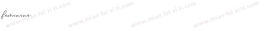 feminine字体转换
