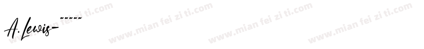 A.Lewis字体转换