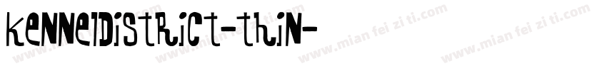 KennelDistrict-Thin字体转换