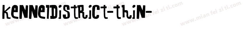 KennelDistrict-Thin字体转换
