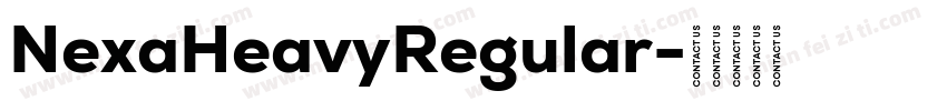 NexaHeavyRegular字体转换