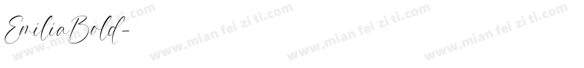 EmiliaBold字体转换