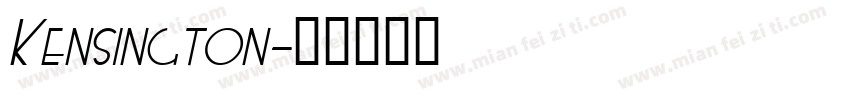 Kensington字体转换