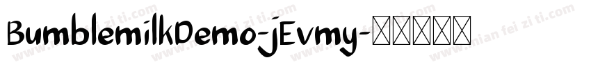 BumblemilkDemo-jEvmy字体转换