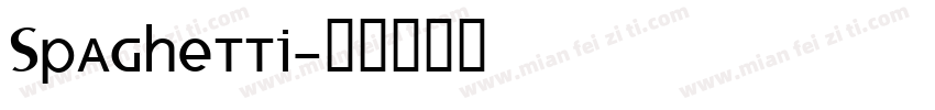 Spaghetti字体转换