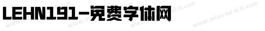 LEHN191字体转换