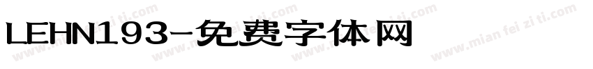 LEHN193字体转换
