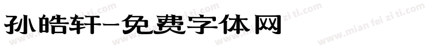 孙皓轩字体转换