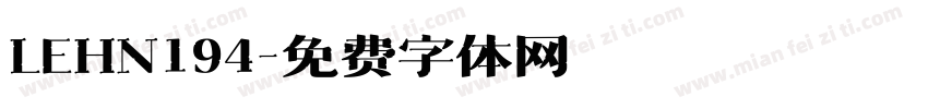 LEHN194字体转换