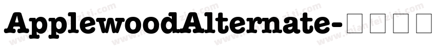 ApplewoodAlternate字体转换