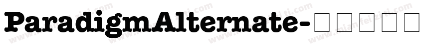 ParadigmAlternate字体转换