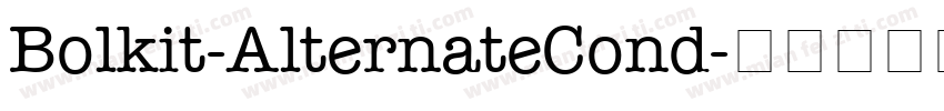 Bolkit-AlternateCond字体转换