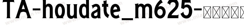 TA-houdate_m625字体转换