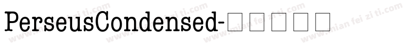 PerseusCondensed字体转换