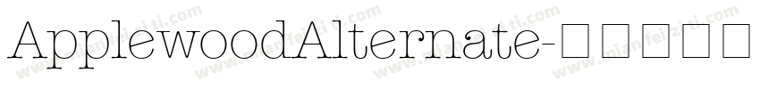 ApplewoodAlternate字体转换