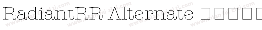 RadiantRR-Alternate字体转换