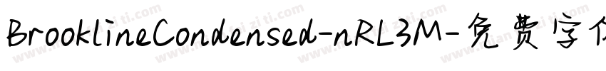 BrooklineCondensed-nRL3M字体转换