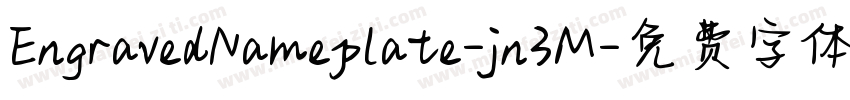 EngravedNameplate-jn3M字体转换