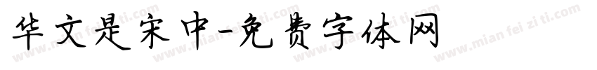 华文是宋中字体转换